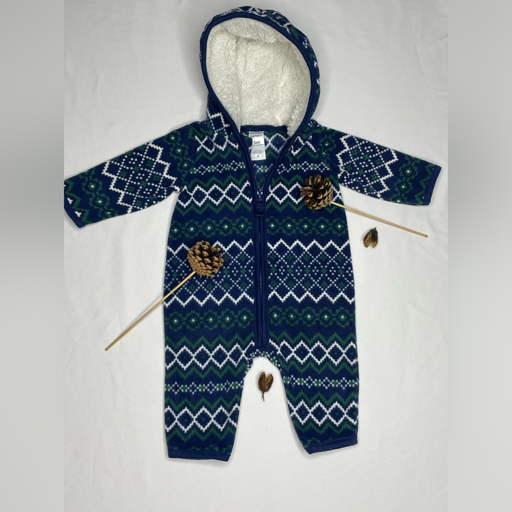 ☃️❄️carters cozy onesie - Picture 1 of 6